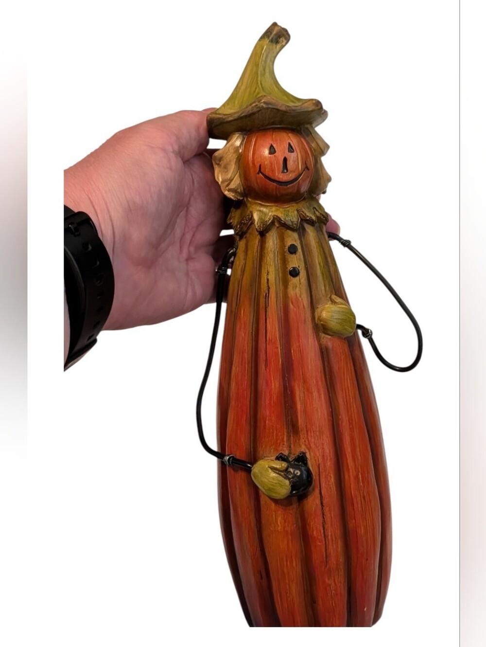 Whimsical Resin Jack 'O Lantern Man Figurine Tii Collections